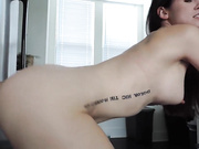 Ashley Alban Doggystyle Anal Dildo Fuck On Fridge