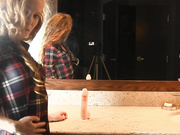 Heather Carolin Masturbates on sink