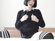 Sweet anal play with lollipop elles