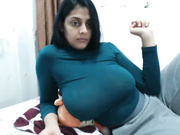 big tits desi milf cums hard cam show one