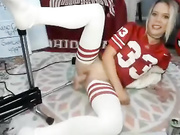 AlexisBlake Fuck Machine while watchin football 8-31-19