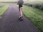 Natasha Grey - First Public Creampie For Sk8er Girl