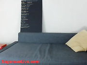 Sageness gives a dildo BJ