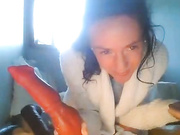 LilRosieDoll Fucks her pussy then squirts on Vegetables