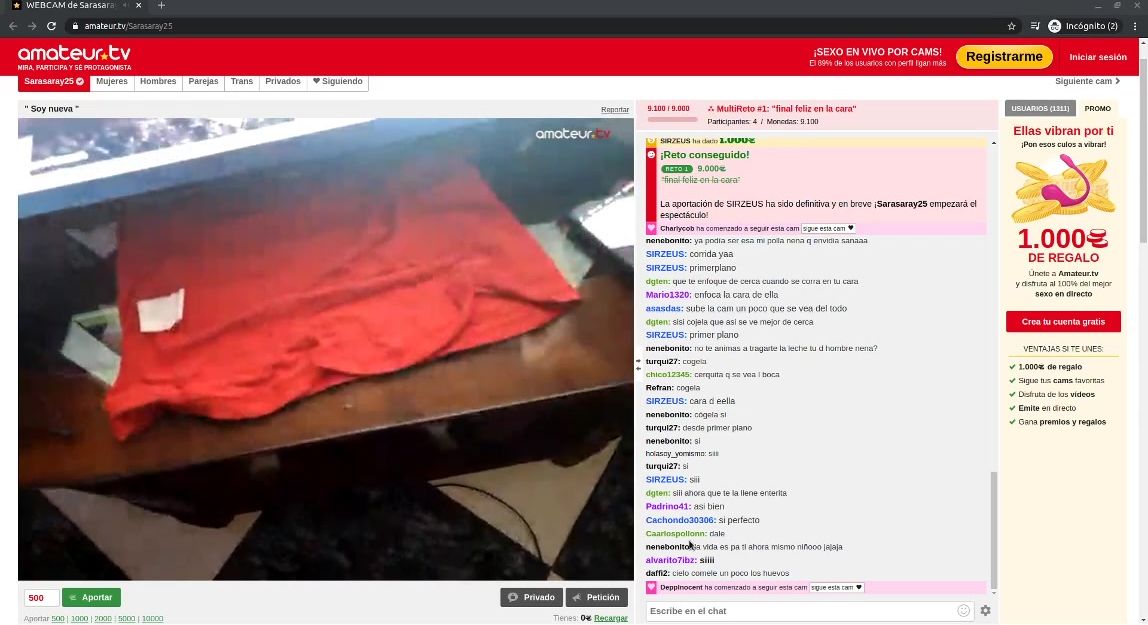 SaraSaray25 mamada en primer plano