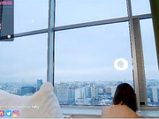 Cantstop_baby oil body with rare pussy flash