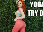 Amouranth HOT YOGA PANTS TRY-ON 2