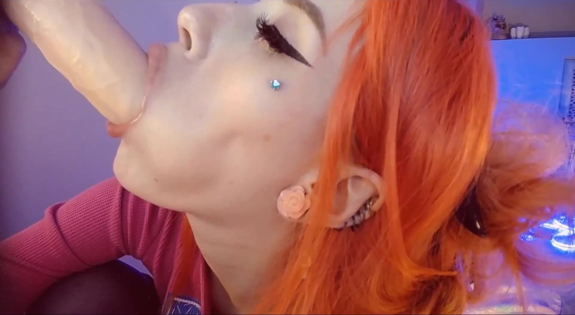 Her figure looks perfectly illuminated