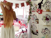 Horny girl dildo Ride toys play