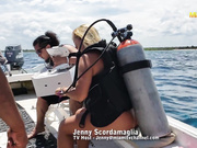 Jenny Scordamaglia diving naked