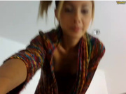 hot girl masturbating on her kids bed