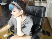 blue hair hottie fucked anal hard