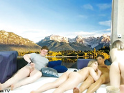 2 couples foursome swap