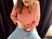 Nyconik squirts on her jeans