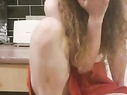 Petite teen fisting and fingering her wet pussy