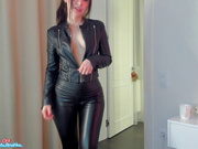 sweety_rinushka - Leather Jacket 🧥 & Oil Show