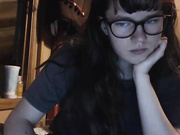 honeyyham nerdy girl in glasses with huge bush