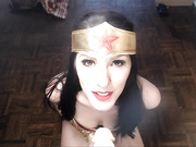 Lara Loxley Wonder Woman Cosplay Blowjob