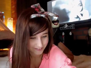 redhead girl shows your pussy