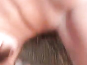 Cute Brunette Fucks Her Wet Creamy Pussy