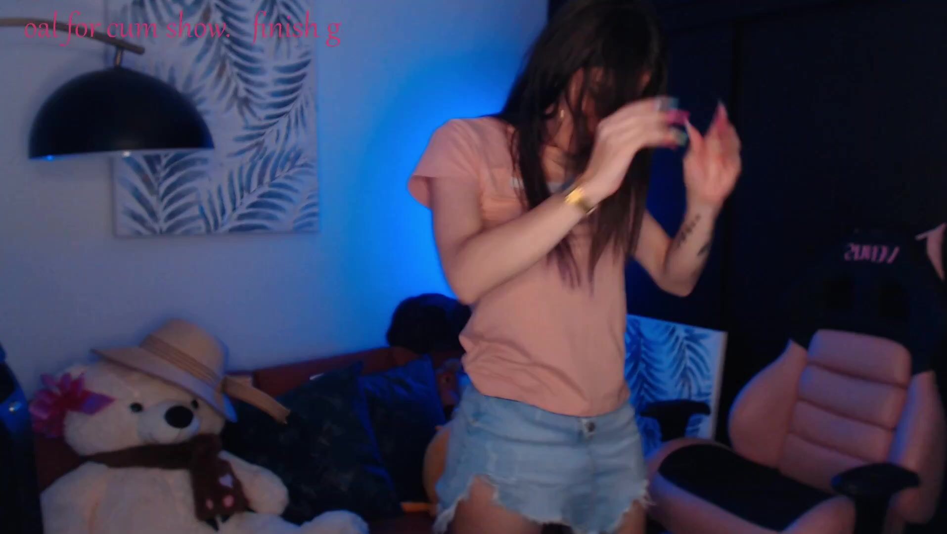 Zafirohottbiitchx TS solo cumshot 2021-08-19