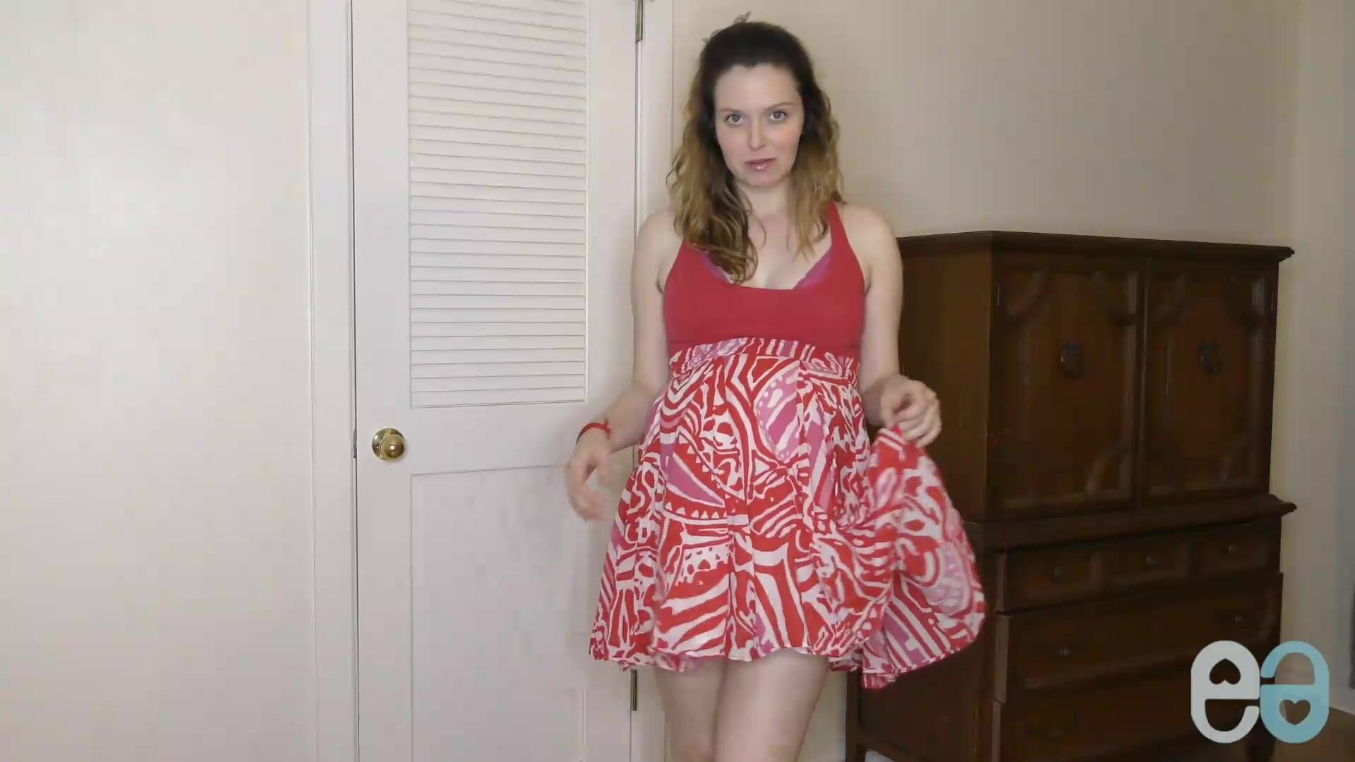 Emma Evins - Pregnant belly button fetish JOI