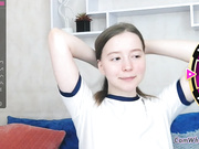 Teen gets naked with wheel of fortune