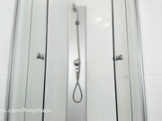 amy_haris hot shower show in thong