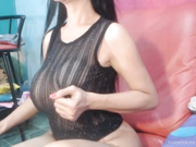 sweetkitty0419 sucks on dildo and then fingers her ass