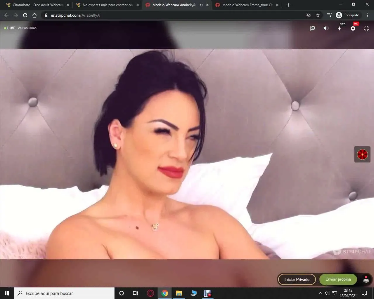 TikTok, StripChat, Twitch, AnabellyA, AdrianaPink, masturbating.