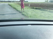 Lylou Glams sur le bord de la route