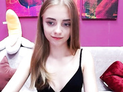 MiniHolly strips, show her small tits and tiny ass