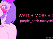 Purple bitch (2b anal pussy fuck with creampie)