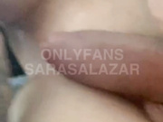 Shemale Sara Salazar shooting cum