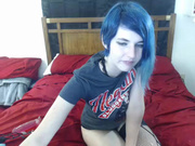 sexyalicesnow, punk, big boobs, blue hair