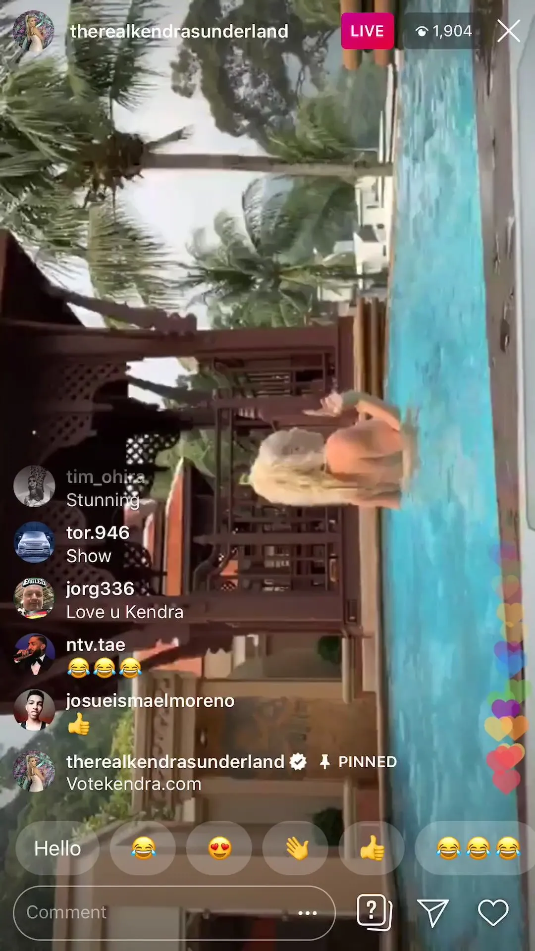 Kendra Sunderland nude instagram live 1