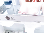 yui xin playing with boobs in airplane toilet