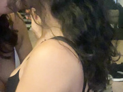 Girls kiss in underwear