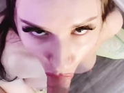 Slut Sucks my Cock and I Cum on her Face