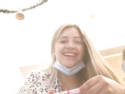 alana_69 flashing in public mall