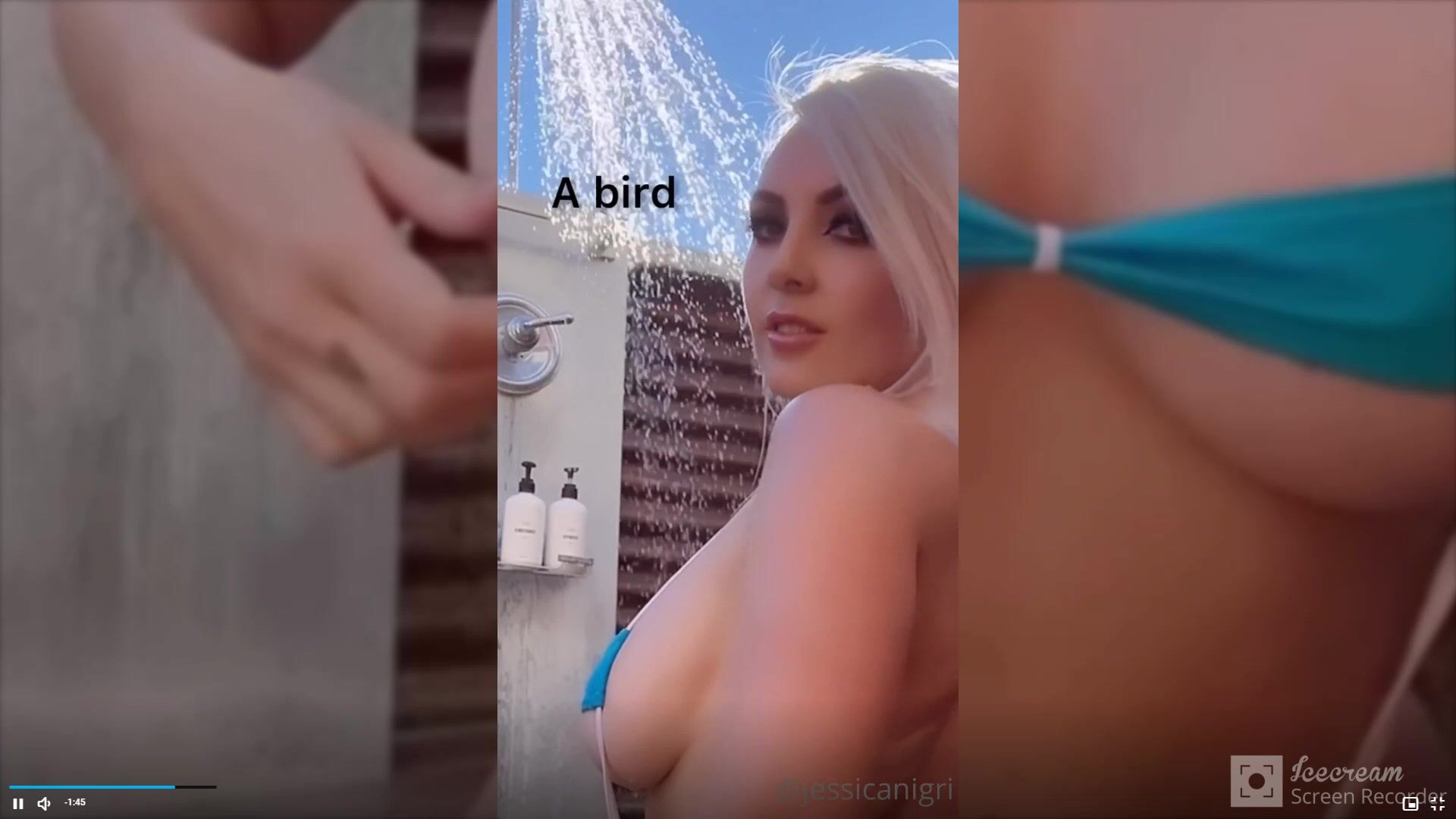 Jessica Nigri Slingkini Outdoor Shower