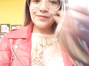 alana_69 flashing in public cafe 6