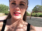 Ivy Roses - Cum Barefoot  In Public Park Naked