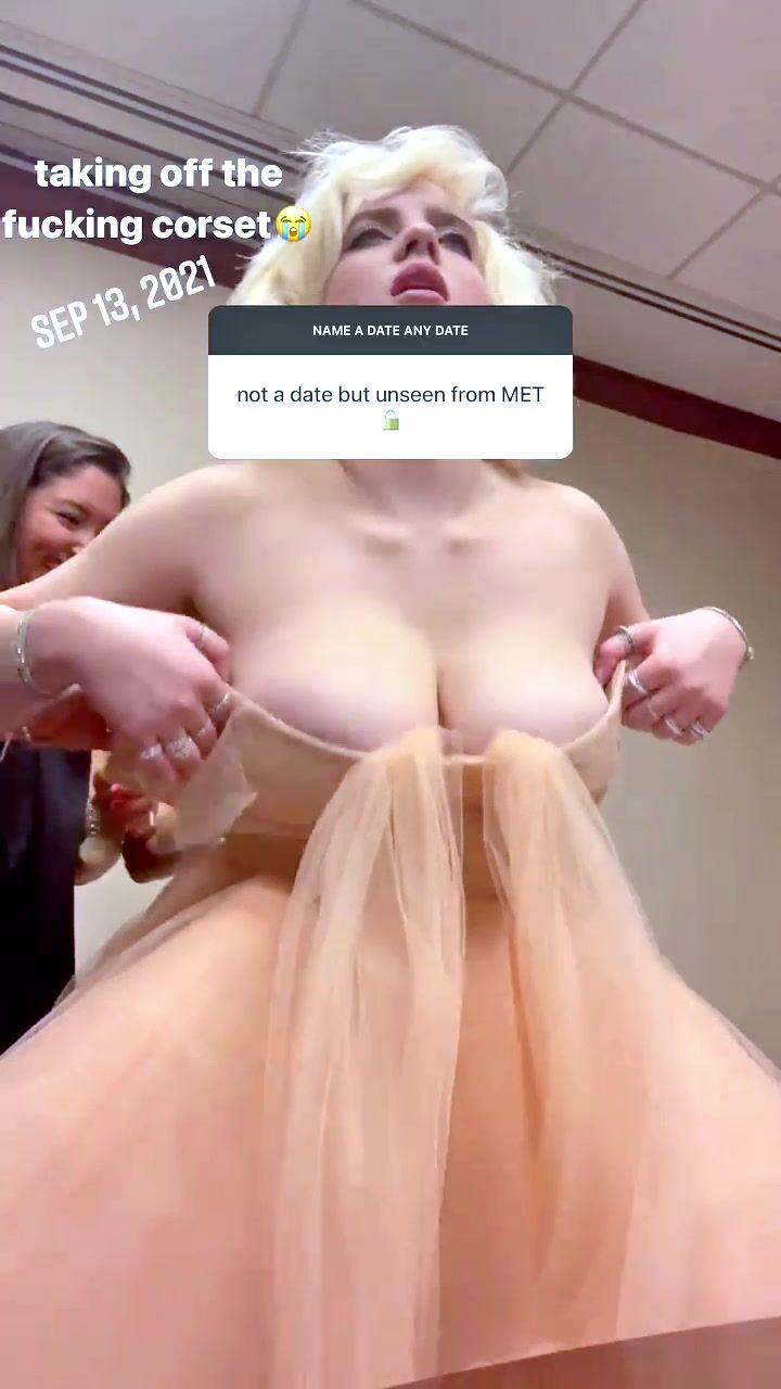 Billie ellish big boobs in corset