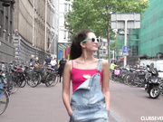 masturbates in the parking lot in the center of amsterd