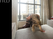 Blonde slut fucked by bbc