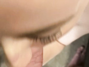 Mirror Blowjob with massive load to the tongue