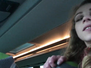 Angel Emily Public Blowjob and Fuck in the Bus