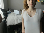 1peachydream show boobs and rub clit