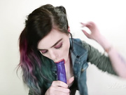 Ashe Maree dildo blowjob fuck